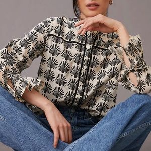 Anthropologie “Whimsy” Button-Up Blouse